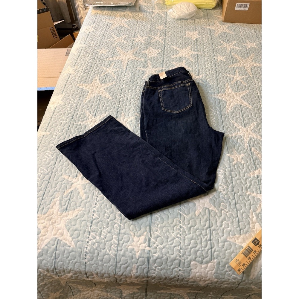 Torrid Women's Relaxed Boot Cut Dark Wash Stretch Jeans Size 16R MSRP $64.90 NWT